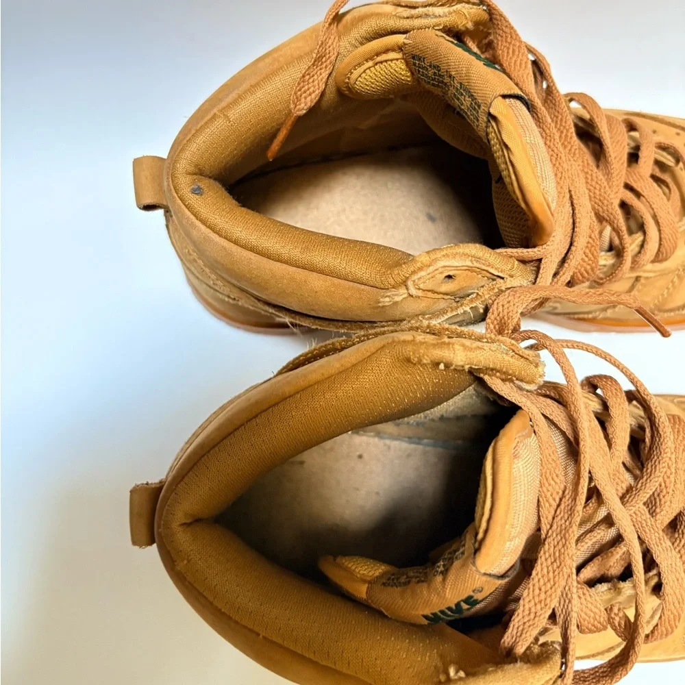 Nike | Dunk High Premium GS Sneakers 886070-200 - Youth 6.5Y Flax - Picture 4 of 10